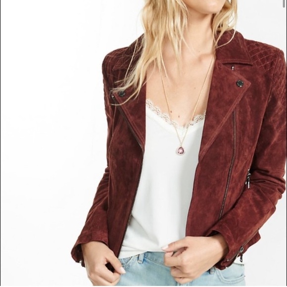 Suede Ox Blood Jacket - Picture 2 of 6